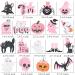 Halloween Witch Theme Party Decoration Happy Halloween Glitter Cupcake Toppers for Kids Birthday Party Trick-or-Treat Favor Supplies SET of 24 - Buy Online on GoSupps.com