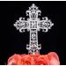 LOVENJOY Large Cross Cake Topper Silver Crystal Rhinestone Baptism Cake Topper for First Holy Communion Cake Decoration Gift Boxed - Buy Online on GoSupps.com