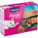 Vitakraft Po sie D lice - Adult Cat Jelly Meal - Meat and Fish Assortment with MSC: Turkey and Salmon - Grain-Free Recipe (6