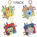 Nuby Teething Blankie - Choose from Owl, Koala, Monkey, or Elephant Design - Buy Online on GoSupps.com