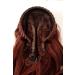 WIG ME UP 90607-35 Half Wig Hairpiece - Classy Long Wavy Braided Headband in Rust Brown - Wild Wetlook Style for International Shipping - Buy Online on GoSupps.com