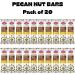 Pecan Nut Bar 40g (Pack of 20) Vegan Sweets Gluten Free Snacks Low Salt - Dairy Free - No Additives - Protein - High Fibre - Buy Online on GoSupps.com