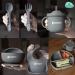 Kiddaroo Baby Weaning Set - Feeding Bib, Sippy Cup, Cutlery, Suction Plate & Bowl - Grey | Baby Led Weaning Essentials with eBook - Buy Online on GoSupps.com
