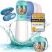 NEW 3 Series gift set |Innovative 550ml dog drinking bottle for on the goincluding feed container & toothbrush |Premium drinking bottle dog |Drinking bottle dogs for on the go100% leak-proof 550ml turquoise