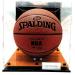 Square Shape Soccer Ball Display Case | Full Size Basketball | Acrylic Box with UV Protection | 10x10x9 | Wood Floor Memorabilia - Buy Online on GoSupps.com