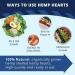 Hemp Hearts - 100% Pure Hemp Hearts - Raw Shelled Hemp Seeds (1 Pound) - Buy Online on GoSupps.com
