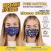 Women's Washable Face Mask with Nose Wire | 3-Layer Cotton | Glasses Friendly | Filter Pocket | Adjustable Straps | Pack of 2 (Floral - X) - Buy Online on GoSupps.com