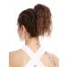 WIG ME UP - N67A-V-2T30 hairpiece braid ponytail short voluminous curly crimped curls Afro Kinks chestnut brown mix 25 cm