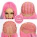 FAELBATY Colorful Rainbow Ombre Wig for Cosplay and Parties - 16 Inch Short Wavy Costume Wig for Women and Girls - Buy Online on GoSupps.com