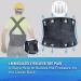 DARLIS Plus Size Back Support Belt with Removable Straps for Heavy Lifting - XXL/XXXL (49.5-59 ) - Ideal for Construction & Warehouse Jobs - Buy Online on GoSupps.com