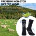 Randy Sun Merino Wool Waterproof Hiking Socks - Lightweight & Breathable - 1 Pair Black - Buy Online on GoSupps.com