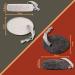 Natural Lava Pumice Stone Set - BIMSSTEINST Temple Spring Scrubber & Foot Fish for Soft Feet - Black & White (2 Pieces) - Buy Online on GoSupps.com