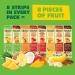 SOLELY Organic Fruit Jerky Variety Pack - 8 Strips | Vegan, Non-GMO, No Sugar Added - 0.8 oz (Pack of 8) - Buy Online on GoSupps.com