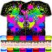 individuall Craft Textile & Fabric UV Paint - Set of 8 Fabric Neon Black Light Paints - Fluorescent Clothing Colors   Vibrant Glowing Paints - 8 x 20 ml / 0.7 fl oz