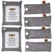 Naturally Activated Bamboo Charcoal Bags - SET OF 6