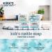 Kirk's Premium Coconut Oil Castile Soap - Fragrance Free (3 Bars, 4 oz Each) - Buy Online on GoSupps.com