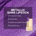 Oulac Metallic Gloss Lipstick - Long-Lasting Violet Glitter Creamy Vegan Formula 3D Shine 4.3g - Royal Sash Purple (16) - Buy Online on GoSupps.com