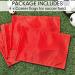 Set of 4 Soccer Corner Flags - Red Replacement Flags for Soccer Field - Official Referee Equipment for Football, Volleyball, and Track Training - Buy Online on GoSupps.com