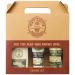 Men's Master 3-part razor gift set for men |Moisturizing shaving foam |Aftershave balm |Rejuvenating anti-aging cream men |Facial care men |Gift set for him