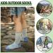 Buy Warm Merino Hiking Socks for Kids - 4 Pairs - Thick Winter Sports Socks in Gray Blue Green Brown | Perfect Christmas Gift - Buy Online on GoSupps.com