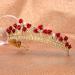 Girl Tiara Red Headband Women Tiaras and Crowns for Women Fake Rose Crown Red Tiara Rose Rhinestone Headband Girls Headbands Rose Rhinestone Crown Bride Crystal Bar Mitzvah - Buy Online on GoSupps.com