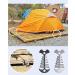 NACETURE Aluminum Tent Rope Tightener with Clips - 10 Pack | Cord Adjuster Tensioners for Outdoor Camping Tents - Buy Online on GoSupps.com