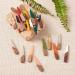 Beadthoven 26pcs Natural Wood Resin Teardrop Charms Earrings Pendants - Mixed Colors Statement Jewelry Making Findings - Buy Online on GoSupps.com