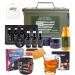 Master Bear Birthday Gifts for Men | 50 Cal Metal Ammo Cans Box Shaving Grooming Set Collection for Him with Happy Bday Card