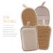 Earth & I Flaxseed Scrub and Sponge Set - Exfoliating Loofah 2-Pack for Deep Skin Cleaning - Buy Online on GoSupps.com