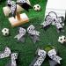 Soccer Ball Hair Bows Set - 20pcs Elastic Hair Ties for Girls & Women | Sports Hair Accessories for Player, School Team, Birthday & Holidays - Buy Online on GoSupps.com
