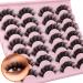 D Curl Fluffy Wispy Mink False Eyelashes - Natural Look Russian Strip Lashes - 14 Pairs (16mm) - Short Fake Eye Lashes for Dramatic Volume - Buy Online on GoSupps.com
