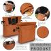 Ostfriesenpfoten Frieda Dog Treats Bag - High-Quality Synthetic Leather Brown Size L Easy-Open Lock Ideal for Walks & Training - Buy Online on GoSupps.com