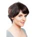 Short Human Hair Wig with Side Parting | Dark Brown with Red Highlights - DW411HH-2H130 | Shop Now! - Buy Online on GoSupps.com