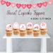 PRECUT Pink Valentines Day Cupcake Toppers Love You Edible Cake Topper Edible Valentine Cake Decorations Proposal Decorations Engagement Cake Decoration Cute Anniversary Cake Toppers (24) - Buy Online on GoSupps.com