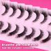 PHKERATA Cat Eye Lashes 15MM - 7 Pairs of Natural Fluffy Wispy Faux Mink Strip Eyelashes with 5ML Glue - Buy Online on GoSupps.com