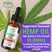 Organic Hemp Seed Oil - Peppermint Flavor 30 000 mg High Potency | Natural Pain Relief Sleep Aid & Relaxation | Non-GMO Vegan | 4 Oz - 4-Pack - Buy Online on GoSupps.com