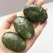Buy Manekieko Natural Green Jade Worry Stones - Oval Palm Healing Crystal for Massage & Spa | Best Energy Stone for Stress Relief - Buy Online on GoSupps.com