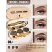 Eyebrow Powder Makeup Kit-3 Colors Eye Brow Tinting Powder Palette for Women Eyebrows Long-Lasting Waterproof Dark Medium Light Black Brown Brow Filler Enhance & Define Brows Christmas Makeup Gift-Set 03 - Buy Online on GoSupps.com