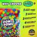 2200-Piece Assorted Pom Poms Balls Craft Supplies with 200 Googly Eyes - Large & Small Fuzzy Pompoms - Buy Online on GoSupps.com