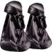ForceWave 2 Pack Silky Durag for Men & Women - Premium Satin Deluxe Black Waves - Buy Online on GoSupps.com
