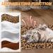 FLYSTAR Self-Heating Cat Bed Mat - Leopard Print Soft Flannel & Cotton - Machine Washable - Ideal for Small, Medium, Large Cats/Puppies - 15.7 * 19.7 - Buy Online on GoSupps.com