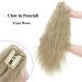Ponytail Extension - 24 Medium Blonde Wavy Hair Piece with Clip | Realistic Corn Braid Hair Extensions for Effortless Style - Buy Online on GoSupps.com