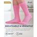 Diabetic Socks with Grips for Women & Men | Non-Binding Edema Neuropathy Socks | 6 Pairs Large Bright Colors - Buy Online on GoSupps.com