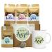 OWLBOOK A small break Tea gift set Mother's Day gift with 4 different varieties & tea egg and cup of gift idea for peace and relaxation with cup