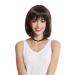 WIG ME UP YZF-4362-4/8 - Dark Brown Mix Long Bob Wig with Bangs | Ladies' Short Straight Wig for Stylish Looks - International Shipping Available - Buy Online on GoSupps.com