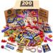 Mega Pack 200 sweets candies and candy from CIA & Co For birthdays pi atas children's parties Christmas Halloween up to 20 birthday bags Each piece packed individually