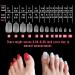 Novo Ovo 504 Long Toenail Tips - Clear Artificial Full Cover Gel Toenails Soft Gel Nail Set 12 Sizes for Easy Application - Buy Online on GoSupps.com