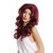 WIG ME UP WL-3010-39 Ladies Wig - Star Diva Red Garnet Long Wavy Voluminous 80s Style - 55cm - Buy Online on GoSupps.com