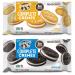 The Complete Creme Protein Sandwich Cookies, Vegan, Non GMO, Low Sugar & Plant Based Protein Cookies, Variety Pack, 1-Vanilla, 1-Chocolate. by Adventure Box