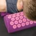 Navaris 2in1 Acupressure Massage Set - Shakti Matte Acupressure Mat & Pillow with Bag - Needle Mat in Violet Raspberry for Relaxation & Pain Relief - Buy Online on GoSupps.com